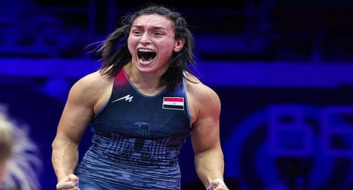 إنجاز مصري غير مسبوق.. سمر حمزة تتصدر التصنيف العالمي للمصارعة